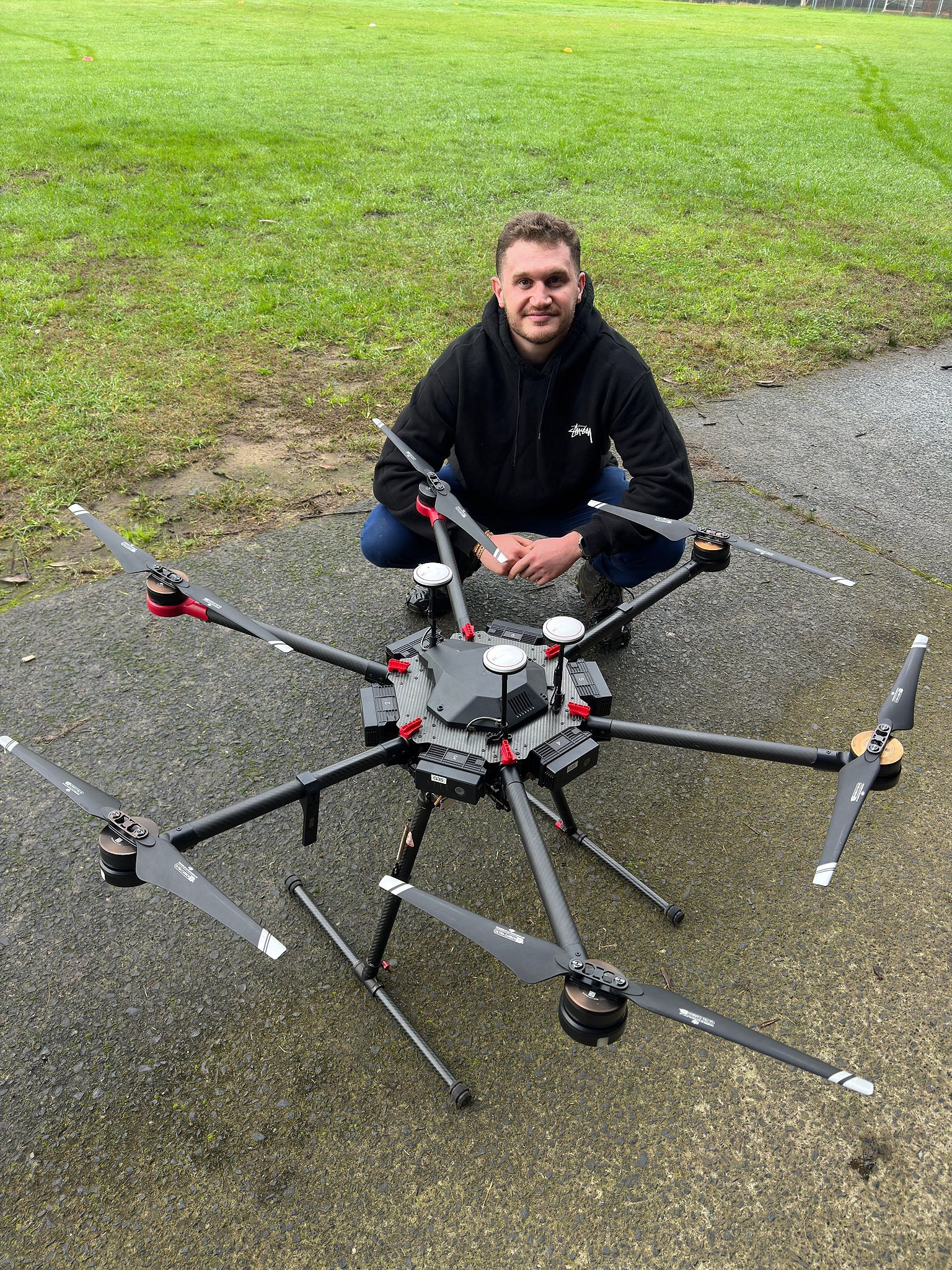 Sydney videographer Darian Krost flying a cinema drone on location