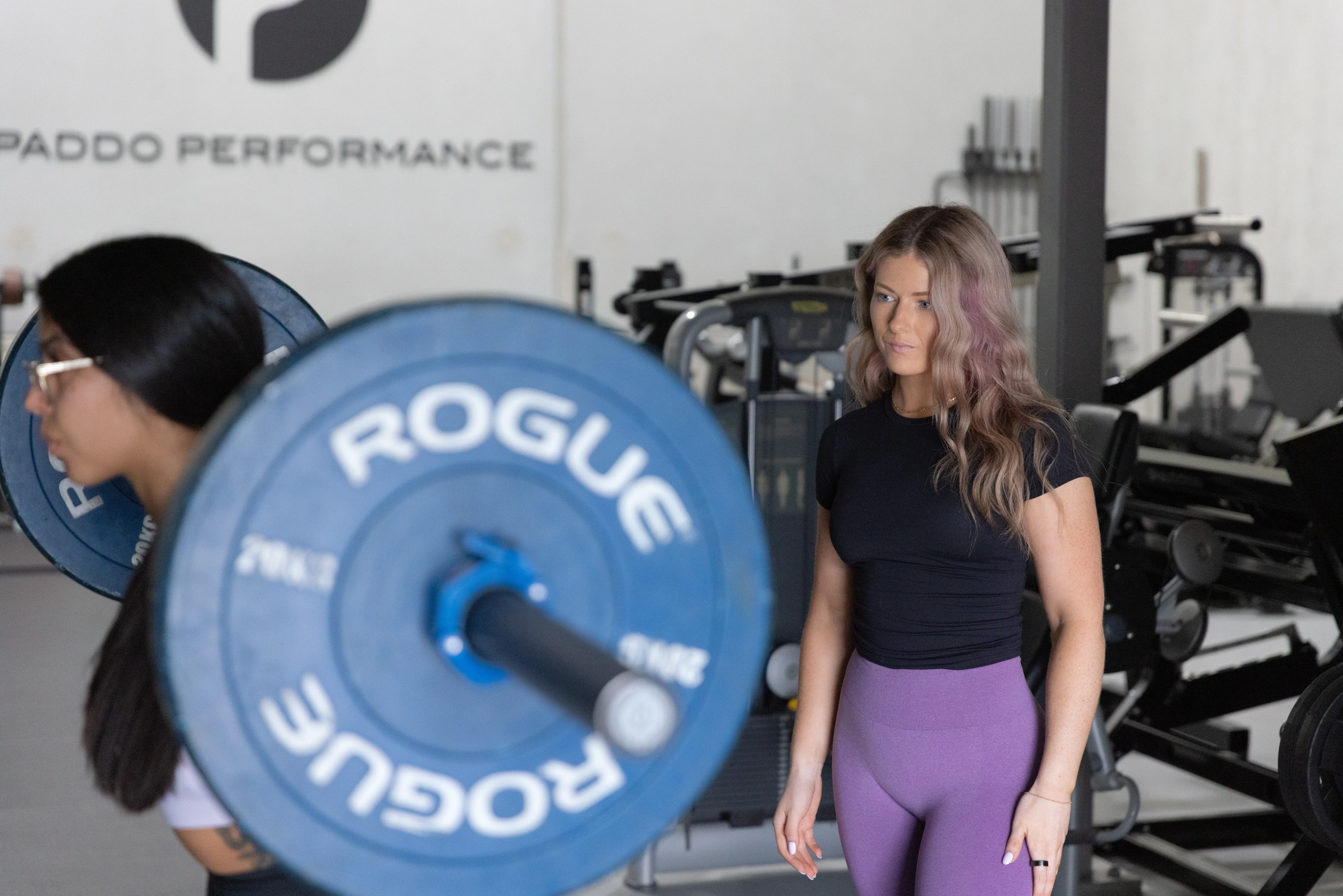 Graded still from a Sydney gym content shoot