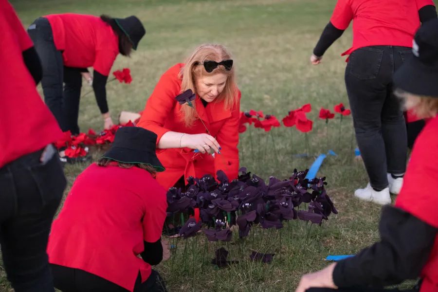 JNF Yom HaZikaron tribute at Marks Park Bondi photography by DarianKrostFilms